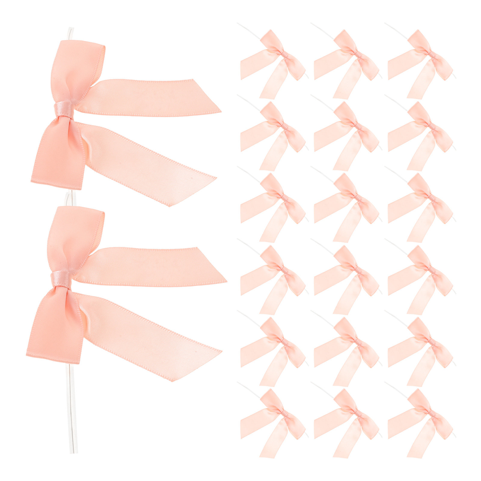Wedding Supply Decor - 50 stuks decoratieve satijnen strikjes, kleine