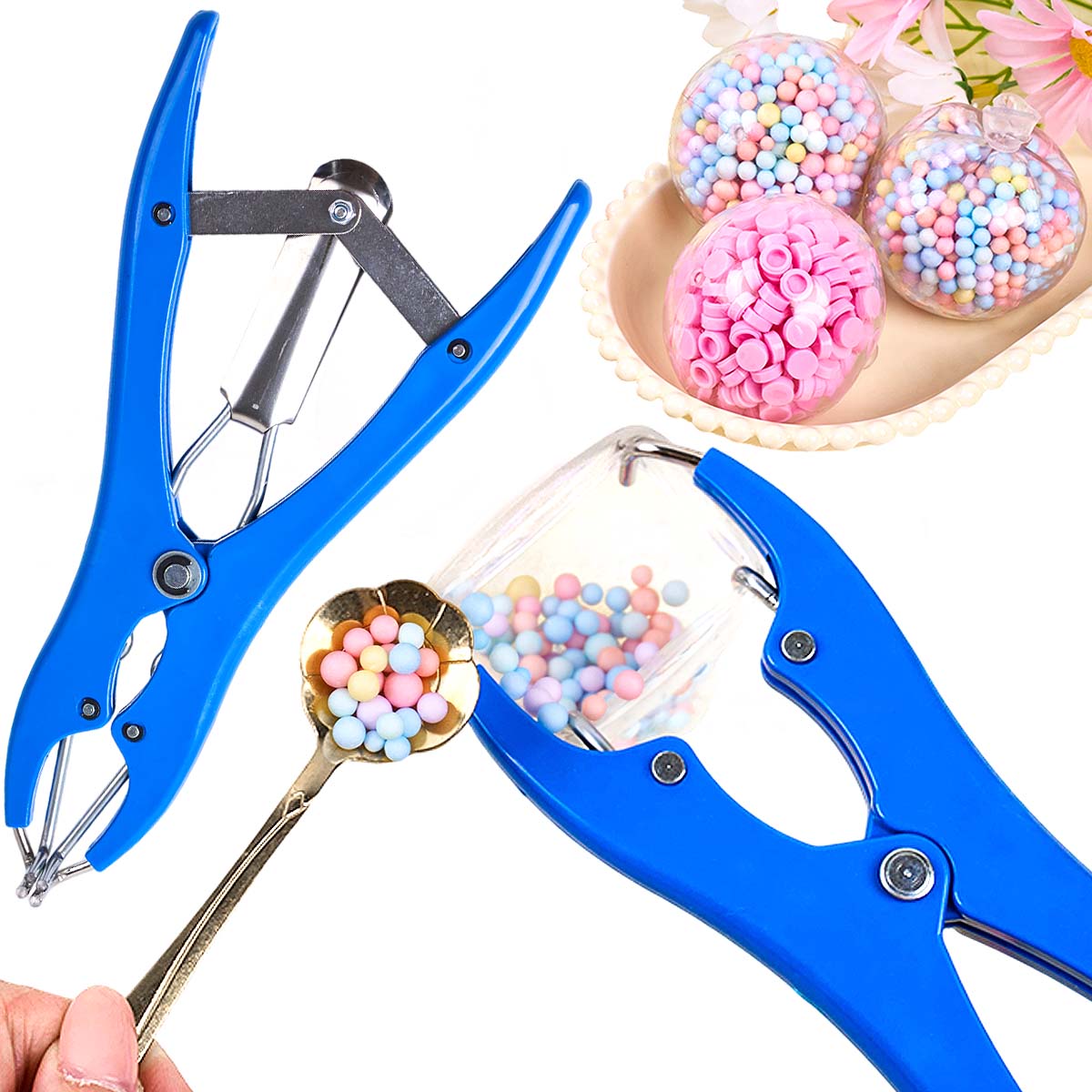 Confetti Balloon Set - Squishy Ball Expander Tangen Roestvrijstalen Vulklem