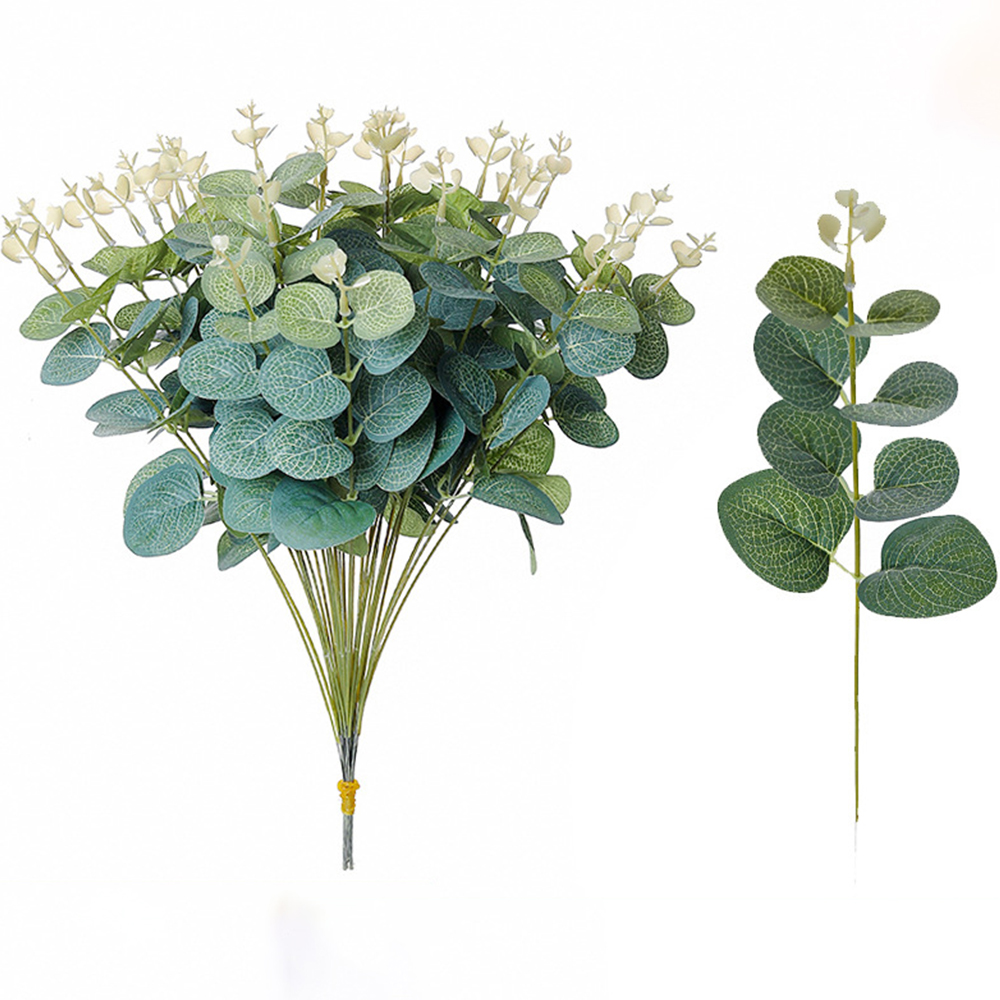 Flower Girl Basket - 20 STKS Nep Planten Zijde Eucalyptusblad