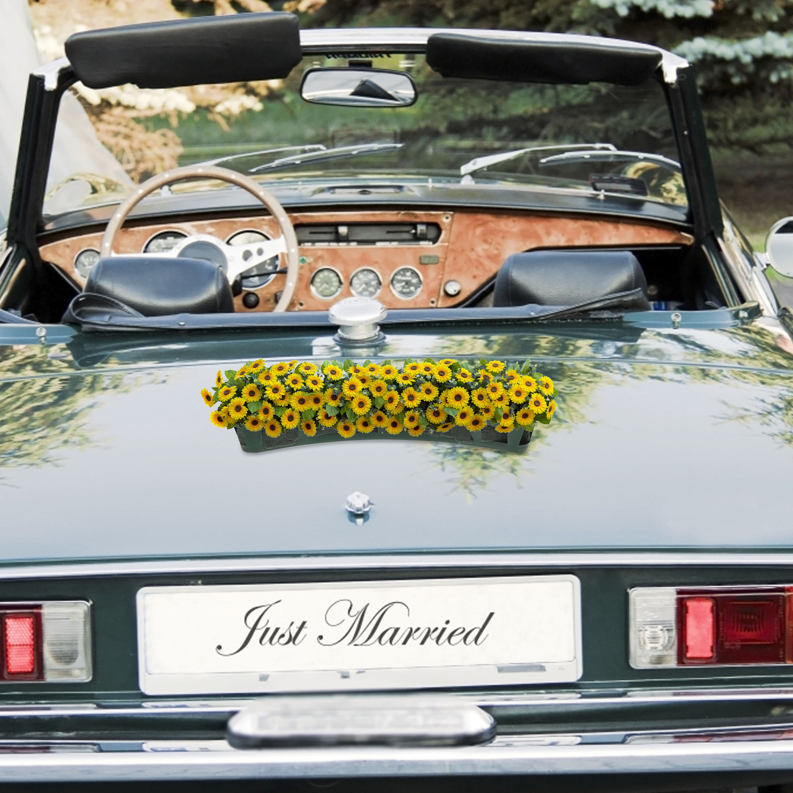 Wedding Supply Decor - 1 set bloemschuimblokken voor de motorkap,