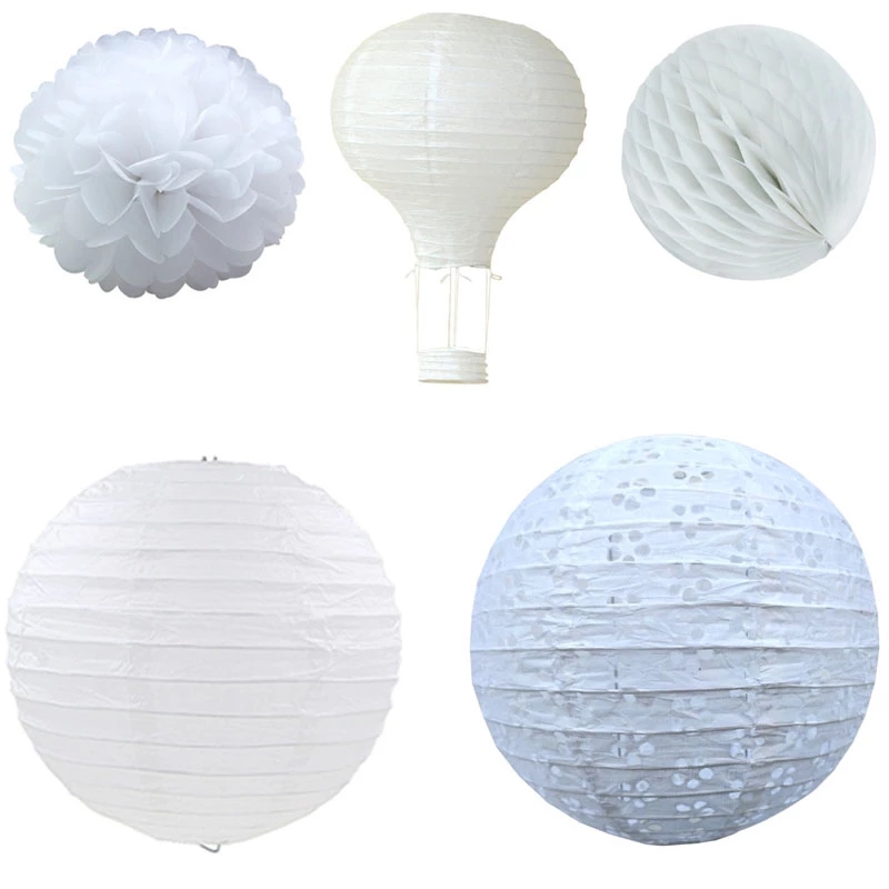 Confetti Balloon Set - 1 stuk Witte serie Chinese papieren