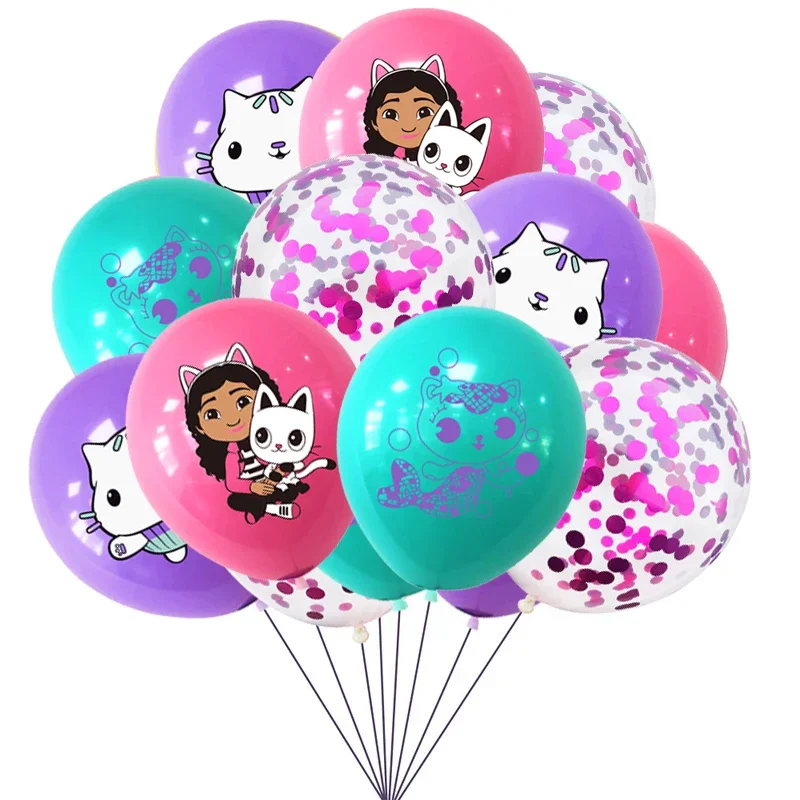 10/15pcs 12 Inch Cartoon Gabby - Confetti Balloon Set recensie en prijs
