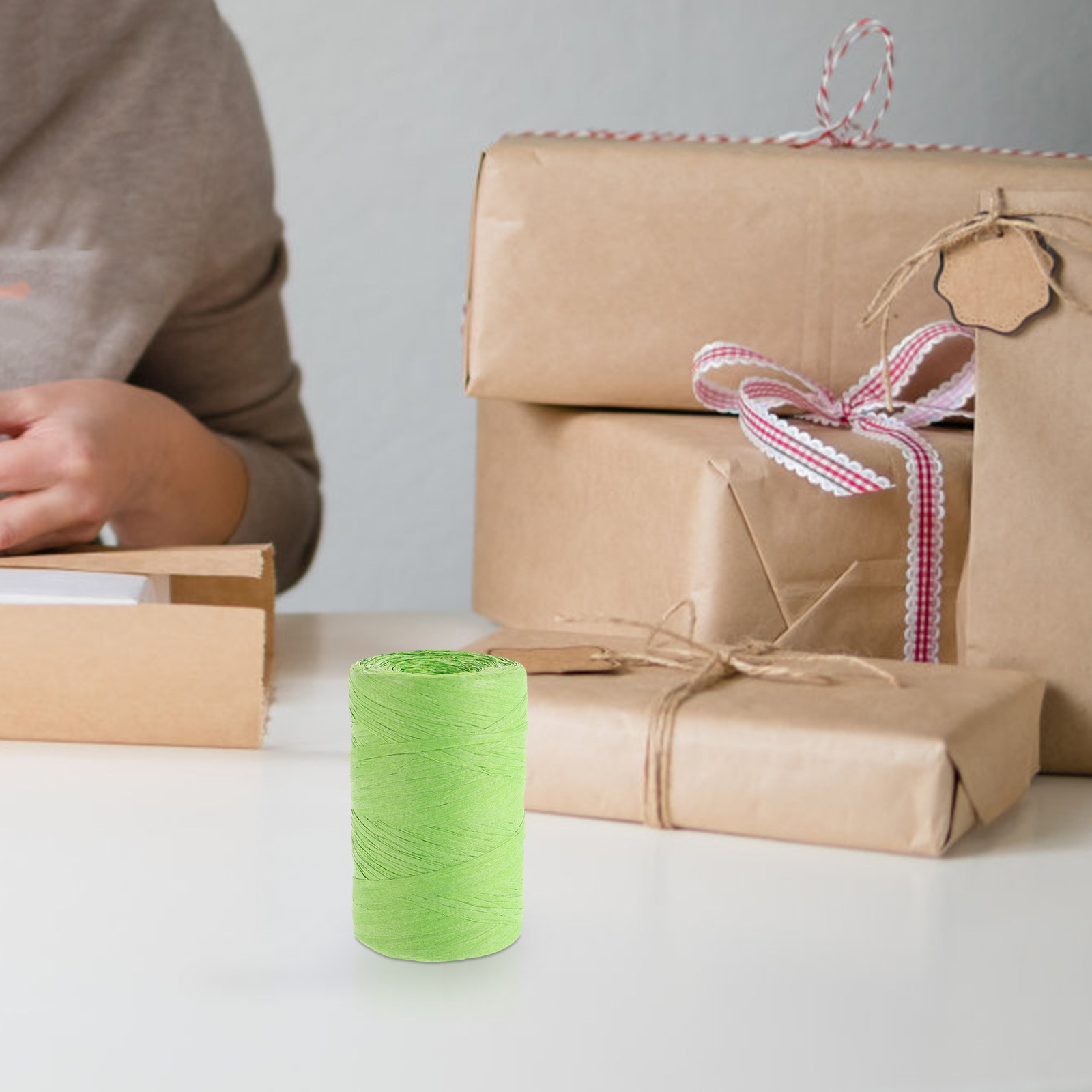 Gekleurd raffiapapierkoord, pl - Papercraft Supply Ribbon recensie en prijs