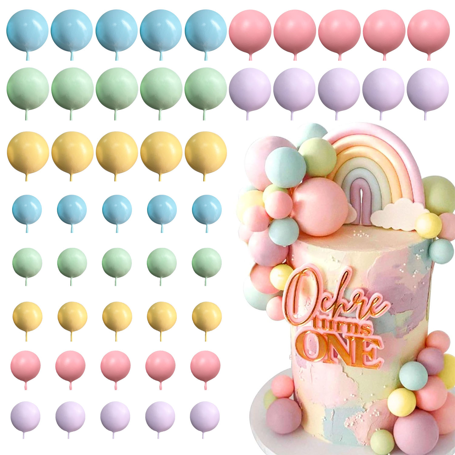 50 stuks kleurrijke ballon reg - Confetti Balloon Set recensie en prijs