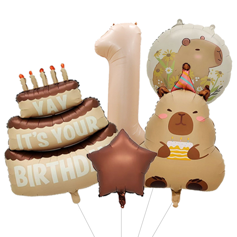 Capybara dierenverjaardagsball - Confetti Balloon Set recensie en prijs
