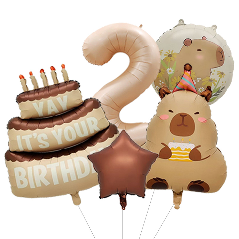 Capybara dierenverjaardagsball - Confetti Balloon Set recensie en prijs