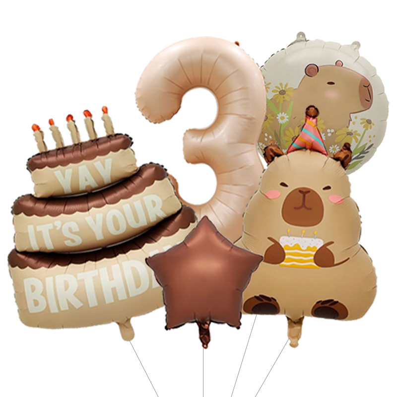 Capybara dierenverjaardagsball - Confetti Balloon Set recensie en prijs