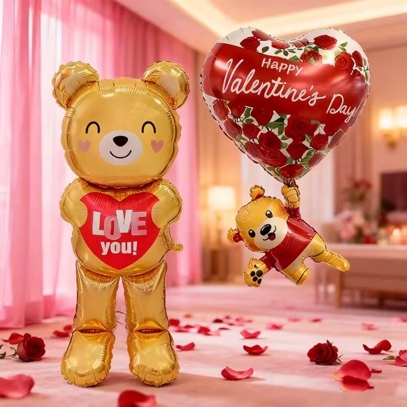 Grote 60 inch staande hart bee - Confetti Balloon Set recensie en prijs
