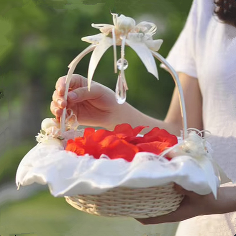 Bloemenmeisje Mand Romantisch  - Flower Girl Basket recensie en prijs