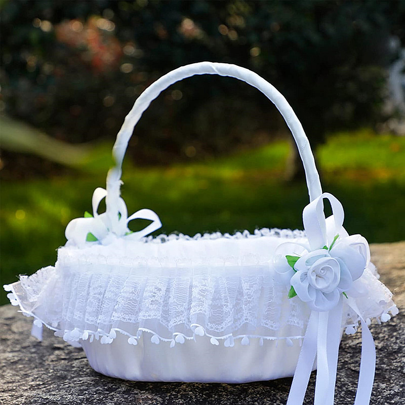 Bloemenmeisje Mand Romantisch  - Flower Girl Basket recensie en prijs