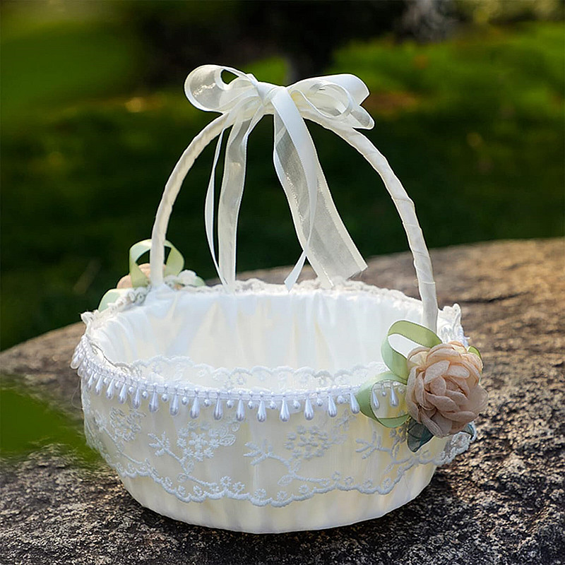 Bloemenmeisje Mand Romantisch  - Flower Girl Basket recensie en prijs