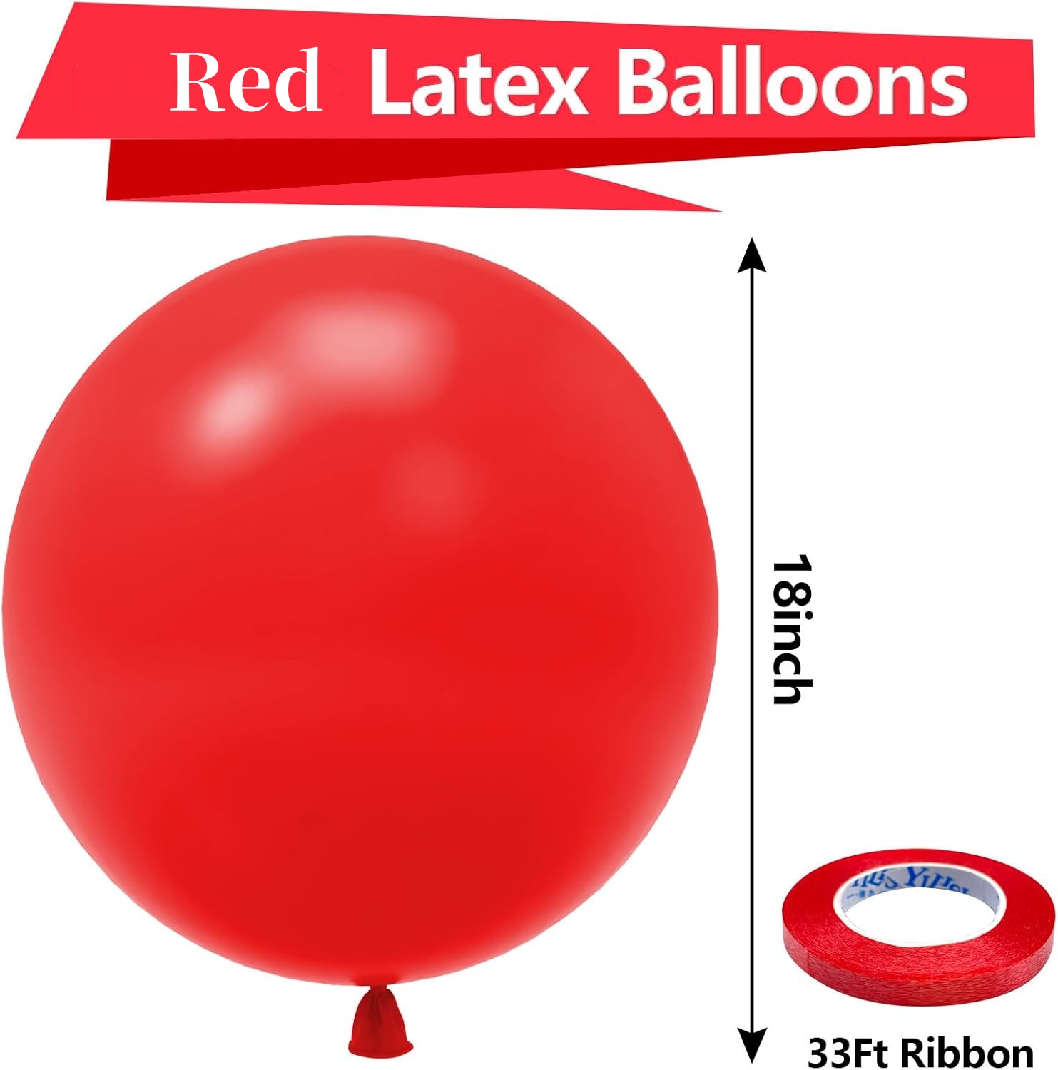 10/20/30 Stuks 18 Inch Rode Ba - Confetti Balloon Set recensie en prijs